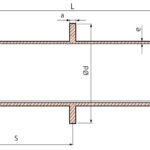 Double flanged ductile iron pipe with puddle