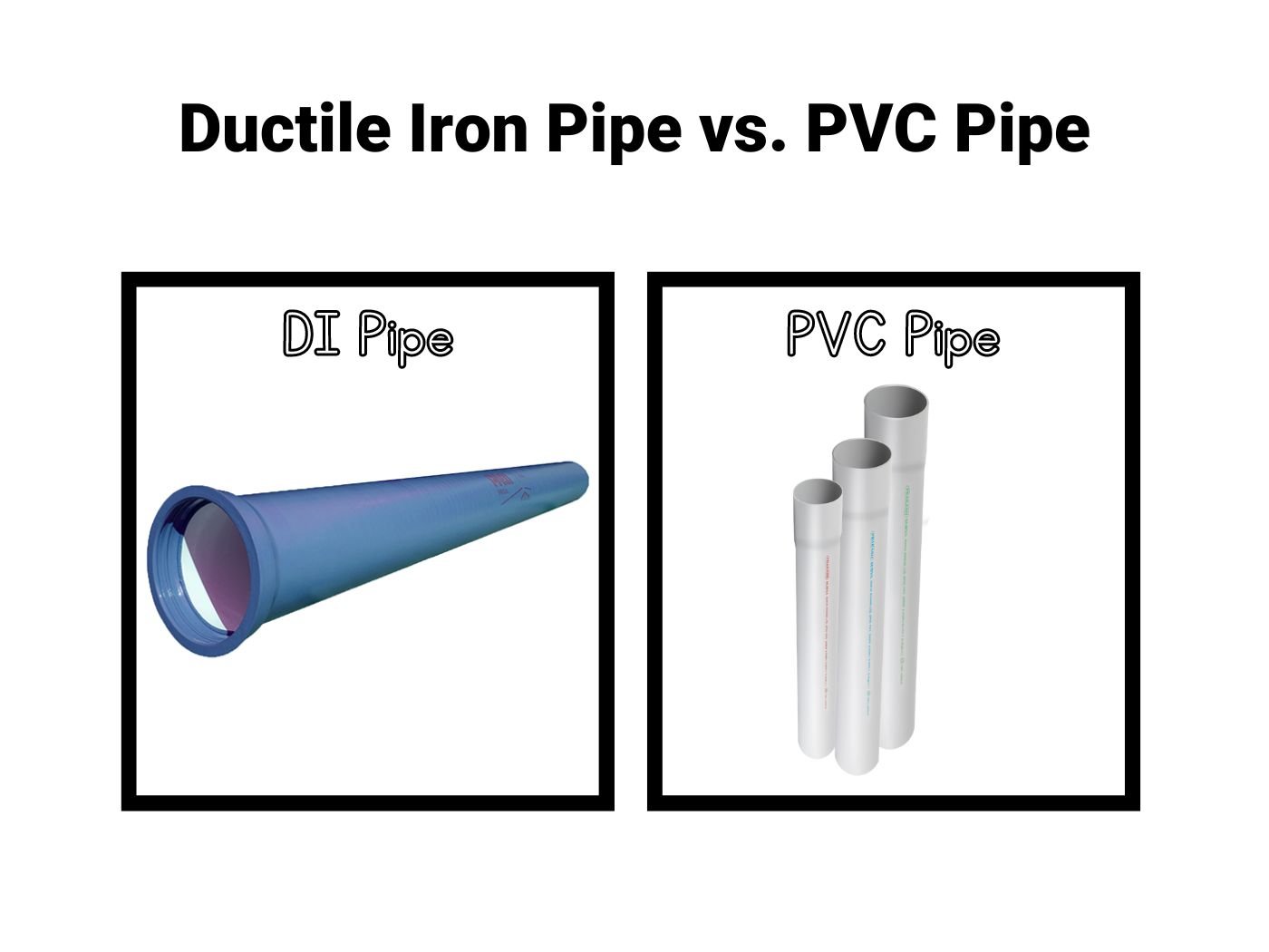 Ductile Iron Pipe vs. PVC Pipe