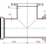 Socket-spigot with flanged tee R.J pipe