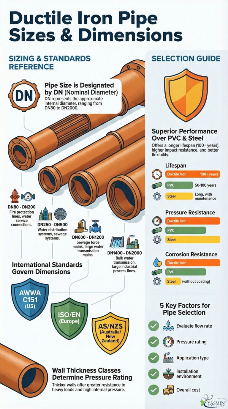 Ductile Iron Pipe Sizes And Dimensions Explained A Quick Reference