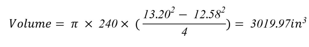 Calculate Pipe Volume