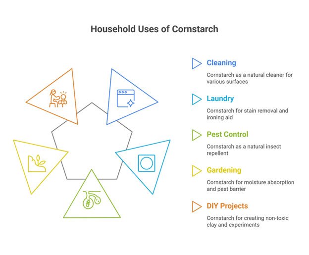 household uses cornstarch