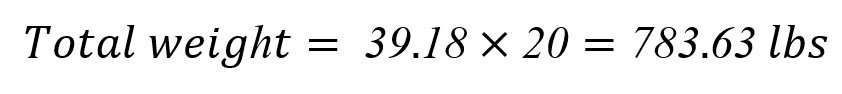 total weight