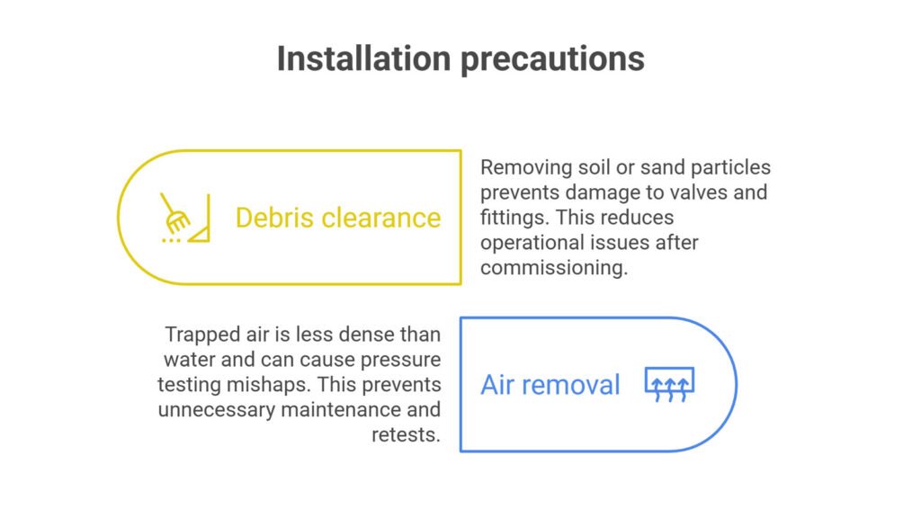 Installation precautions