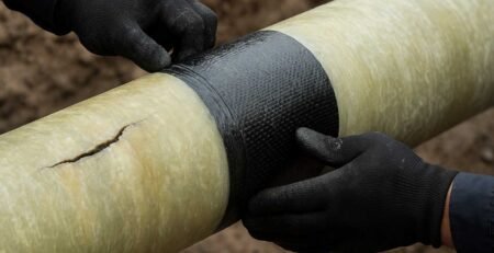 how to repair grp pipe