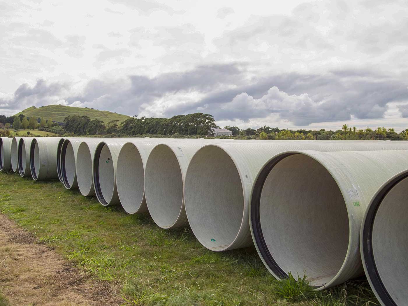 grp pipe sizes