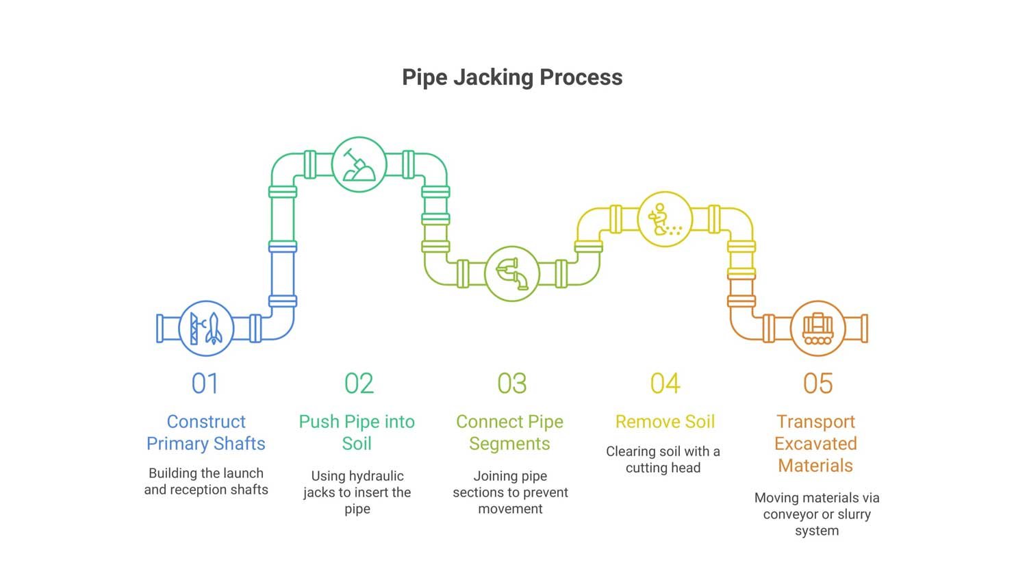 pipe jacking process